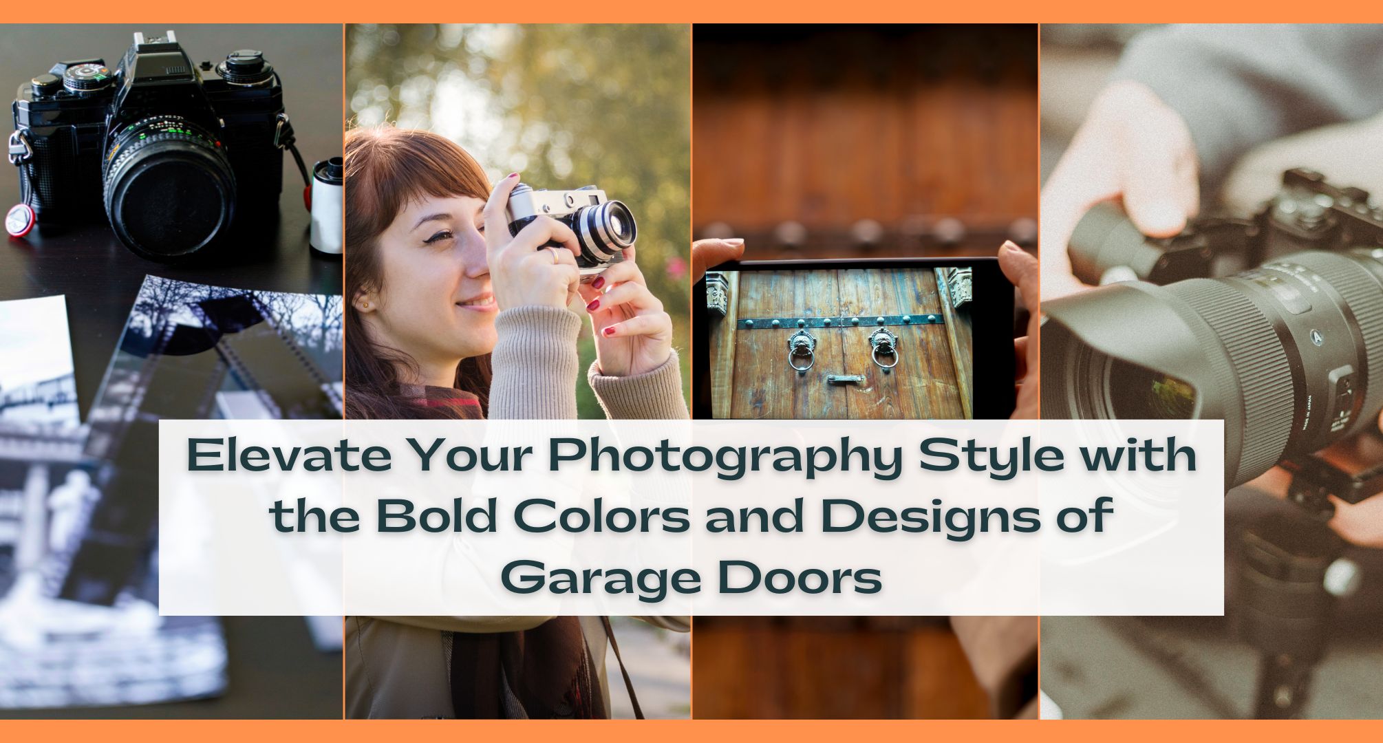 Elevate Your Photography Style with the Bold Colors and Designs of Garage Doors